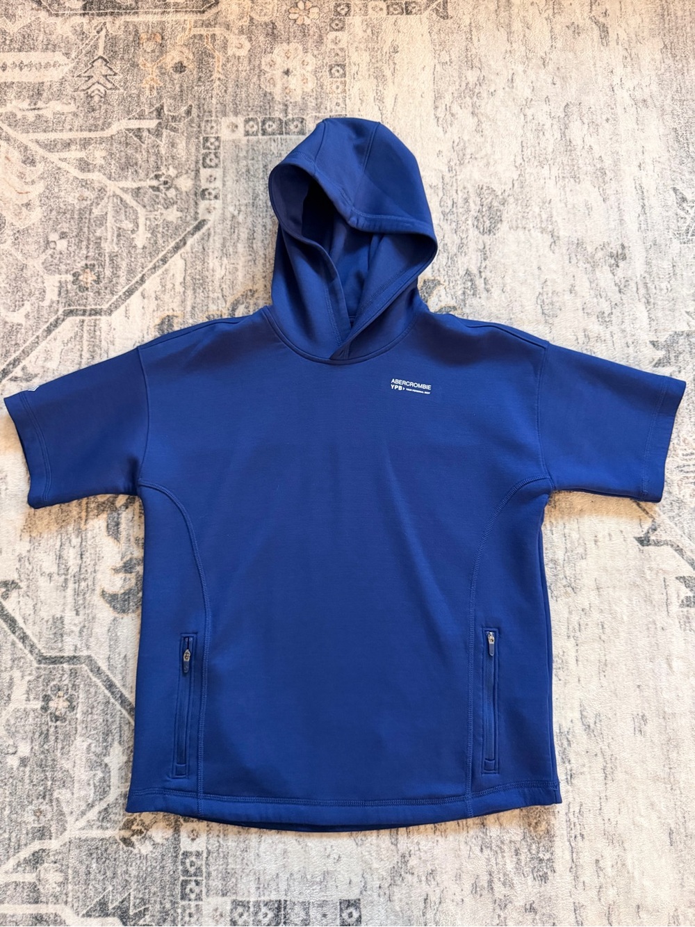 Abercrombie & Fitch Boys YPB Neoknit Active Logo Short-Sleeve Hooded Never Worn